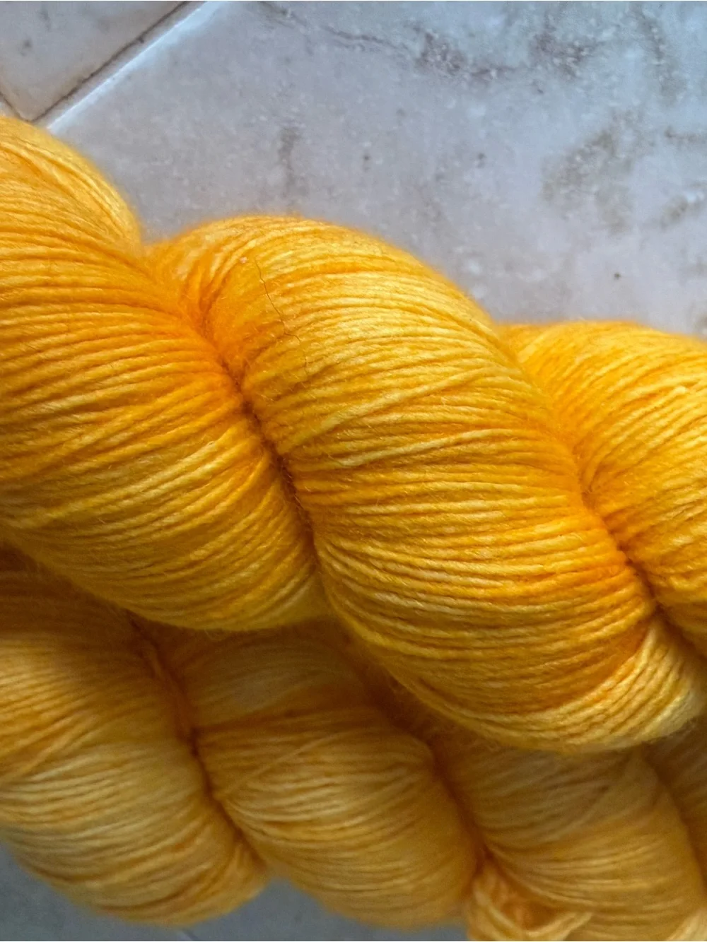 Malabrigo Lace Yarn in Vibrant Golden Yellow - Cadmium